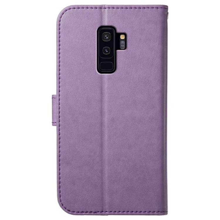 For Samsung Galaxy S9+ Lambskin 8-card Slot Leather Phone Case