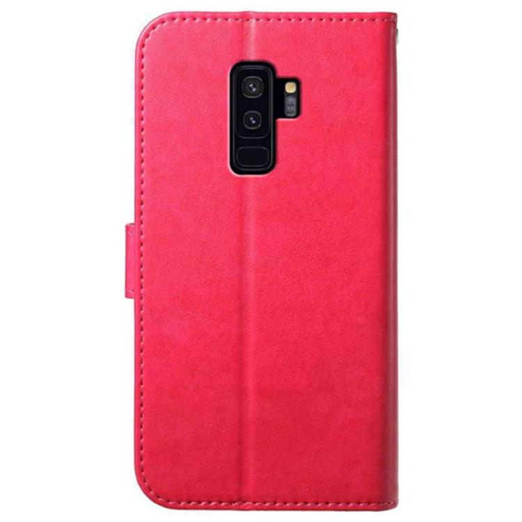 For Samsung Galaxy S9+ Lambskin 8-card Slot Leather Phone Case