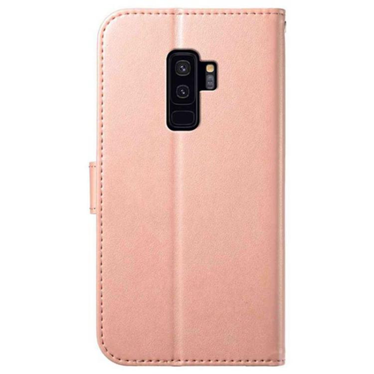 For Samsung Galaxy S9+ Lambskin 8-card Slot Leather Phone Case