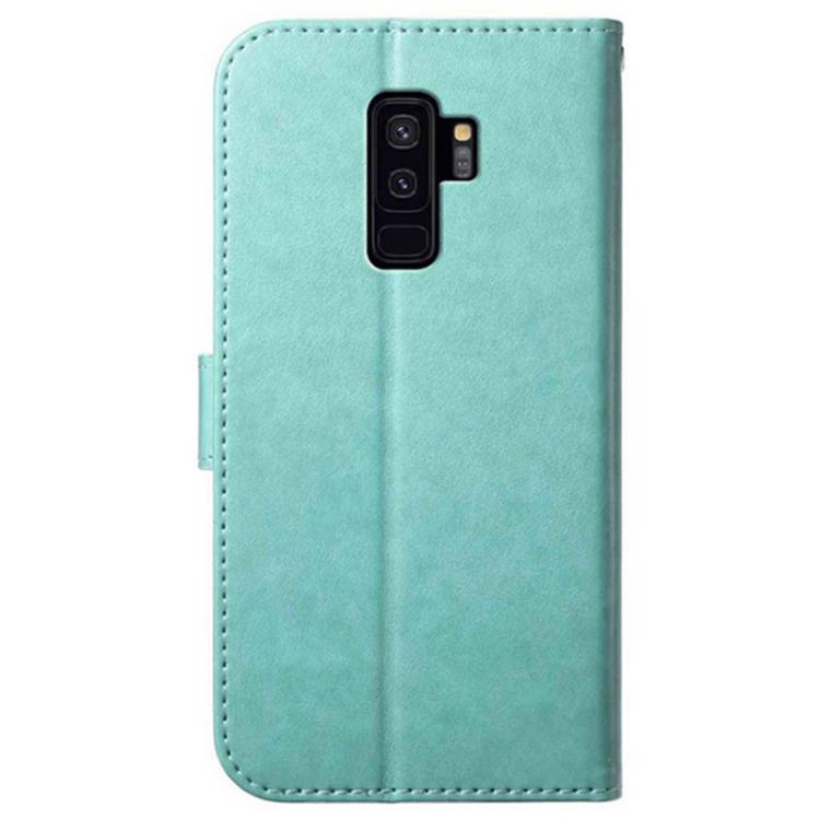 For Samsung Galaxy S9+ Lambskin 8-card Slot Leather Phone Case