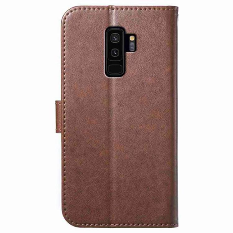 For Samsung Galaxy S9+ Lambskin 8-card Slot Leather Phone Case