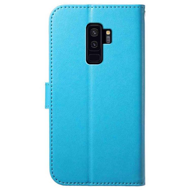 For Samsung Galaxy S9+ Lambskin 8-card Slot Leather Phone Case