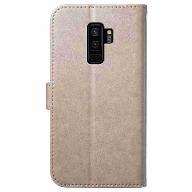 For Samsung Galaxy S9+ Lambskin 8-card Slot Leather Phone Case