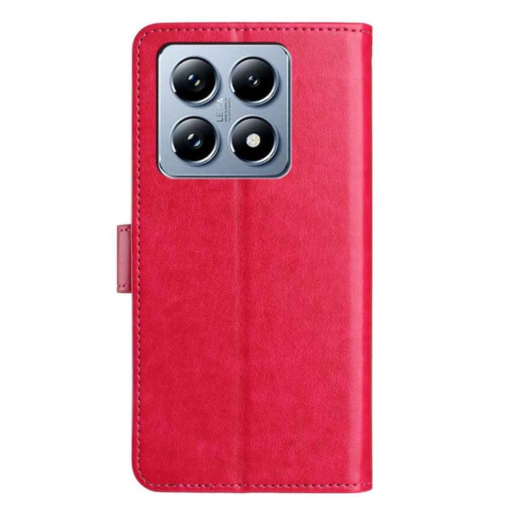 For Xiaomi 14T Lambskin 8-card Slot Leather Phone Case