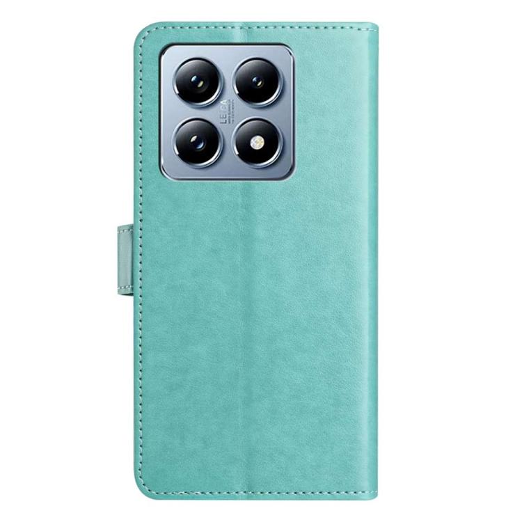 For Xiaomi 14T Lambskin 8-card Slot Leather Phone Case