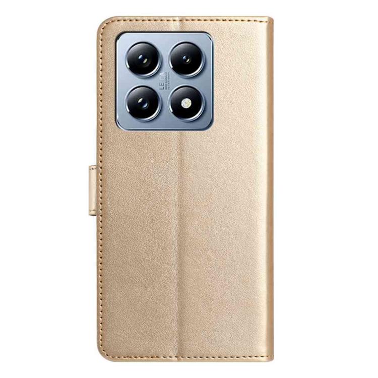 For Xiaomi 14T Lambskin 8-card Slot Leather Phone Case