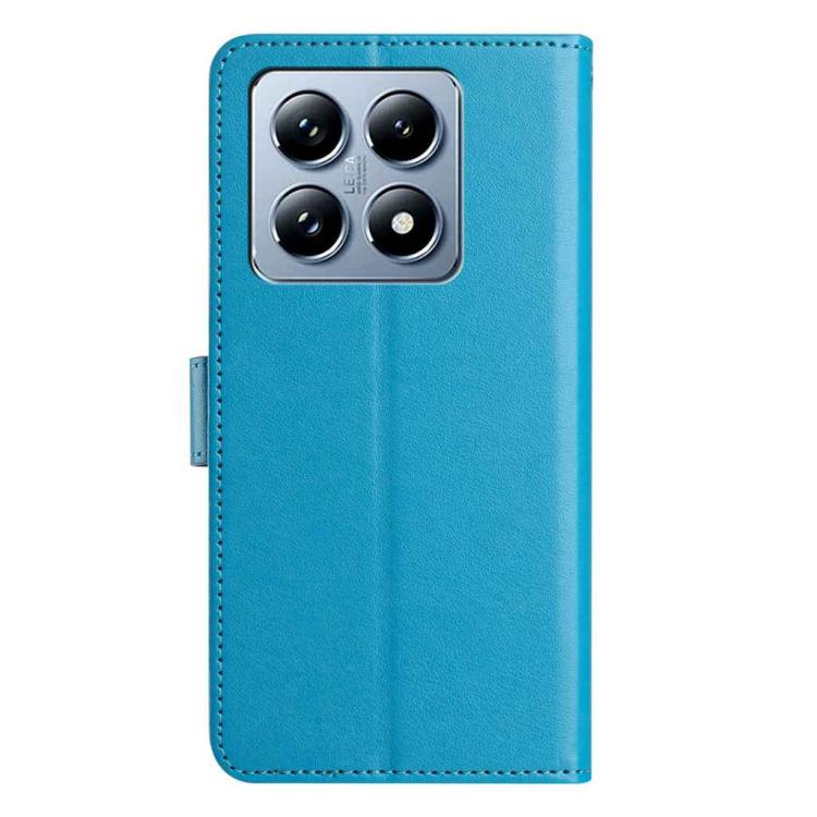For Xiaomi 14T Lambskin 8-card Slot Leather Phone Case