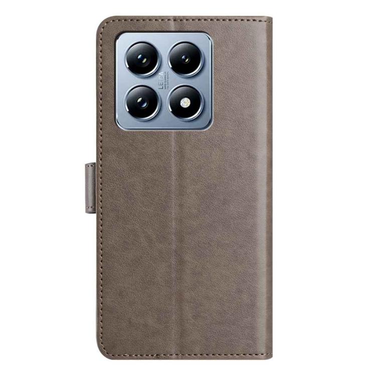 For Xiaomi 14T Lambskin 8-card Slot Leather Phone Case