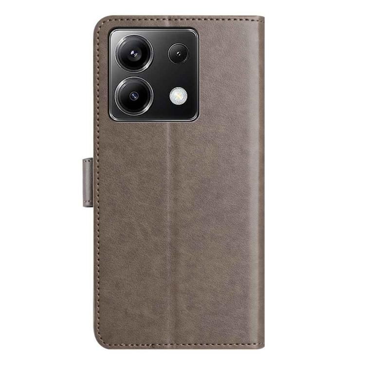 For Xiaomi Poco X6 5G Lambskin 8-card Slot Leather Phone Case