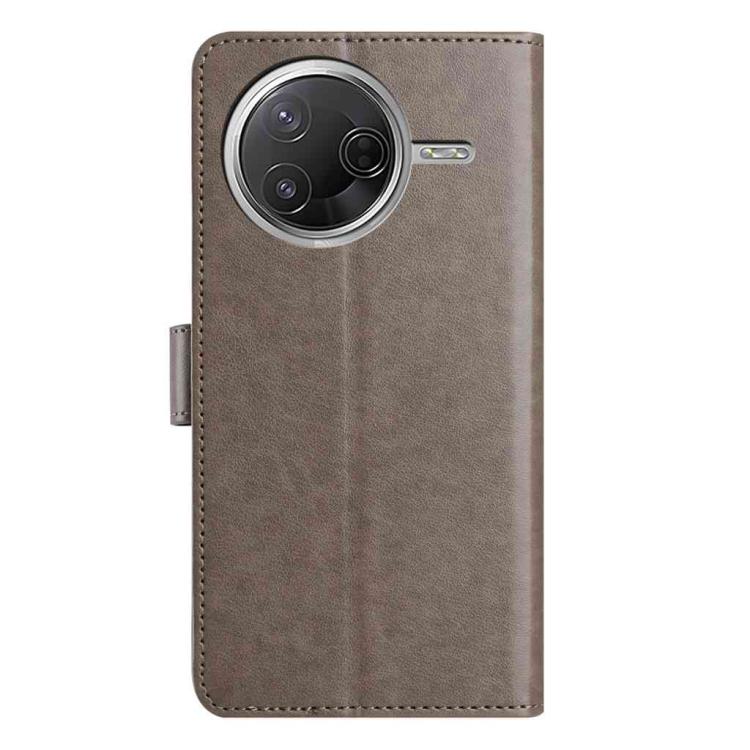 For Xiaomi Poco F7 Pro 5G Lambskin 8-card Slot Leather Phone Case