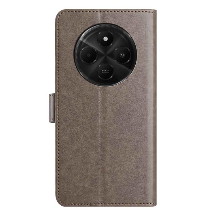 For Xiaomi Poco M7 5G Lambskin 8-card Slot Leather Phone Case