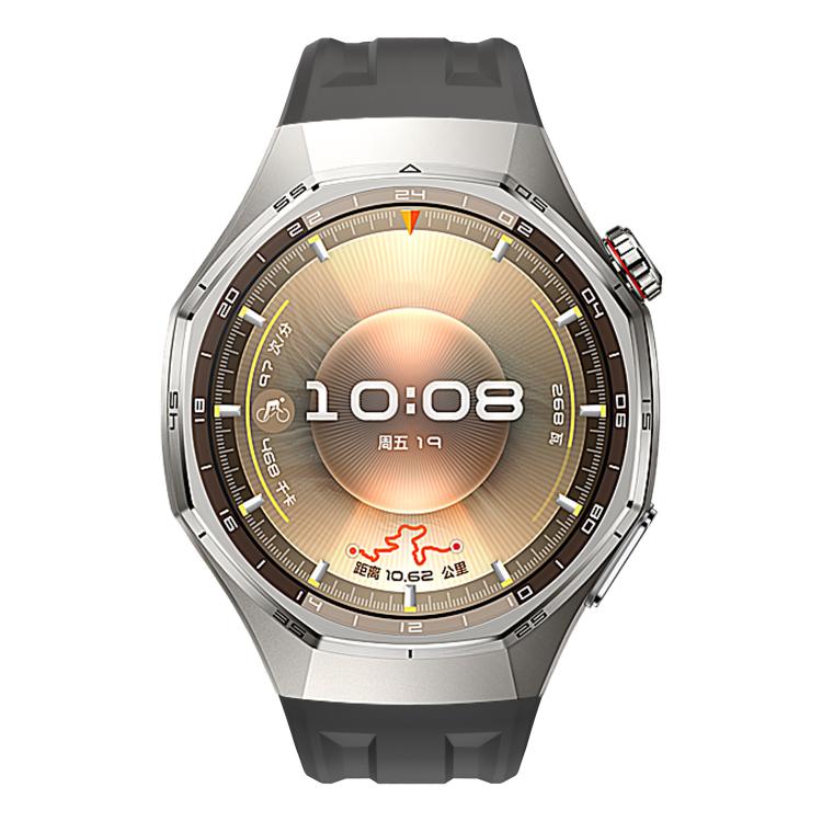 For Huawei Watch GT 6 Pro Silver Steel Buckle Solid Color Silicone Watch Band