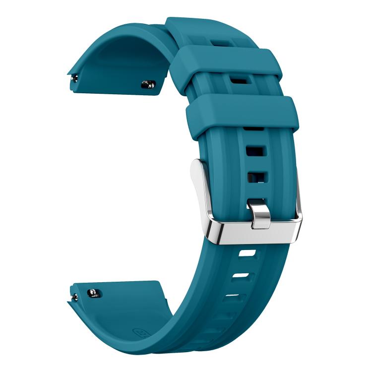 For Huawei Watch GT 6 Pro Silver Steel Buckle Solid Color Silicone Watch Band