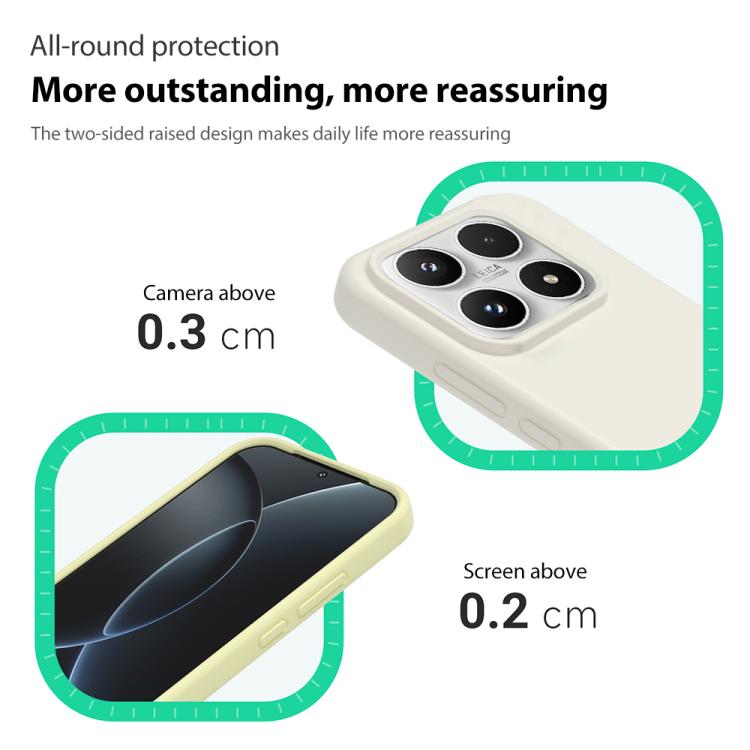 For Xiaomi 17 Liquid Silicone Skin-friendly Shockproof Phone Case