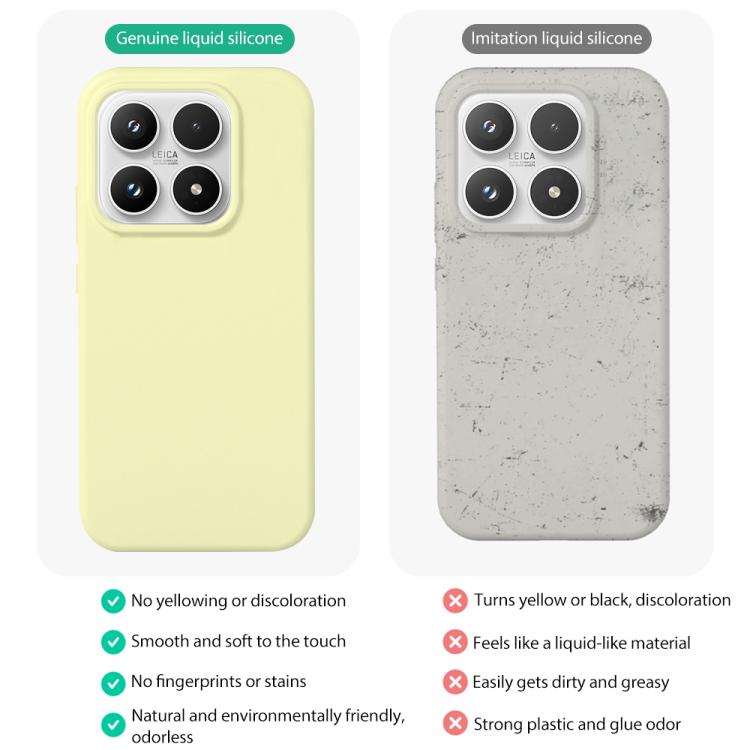 For Xiaomi 17 Liquid Silicone Skin-friendly Shockproof Phone Case