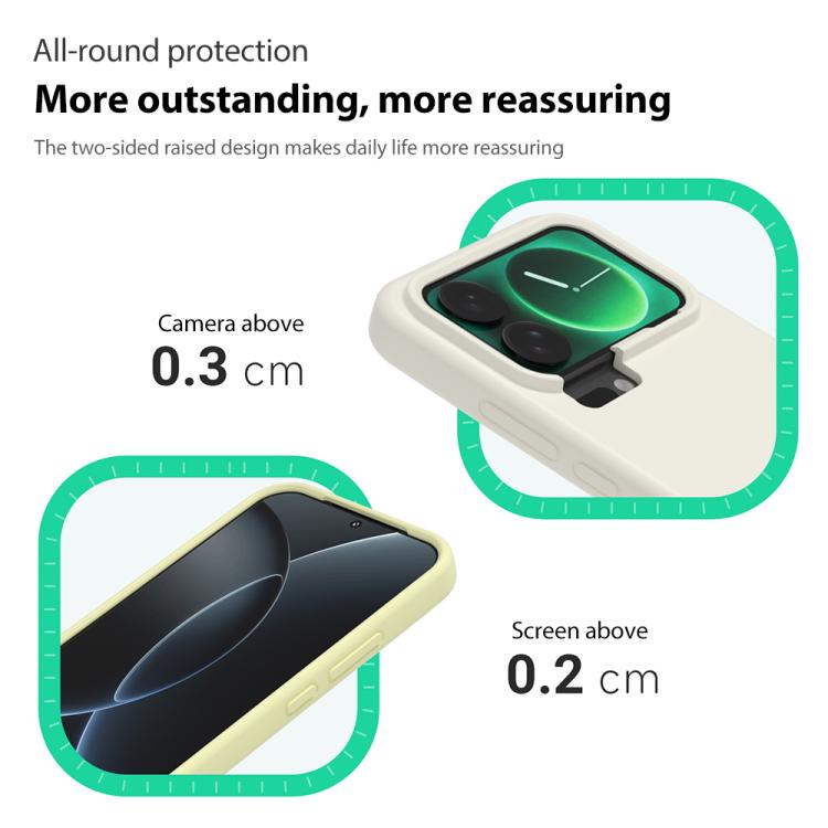 For Xiaomi 17 Pro Liquid Silicone Skin-friendly Shockproof Phone Case
