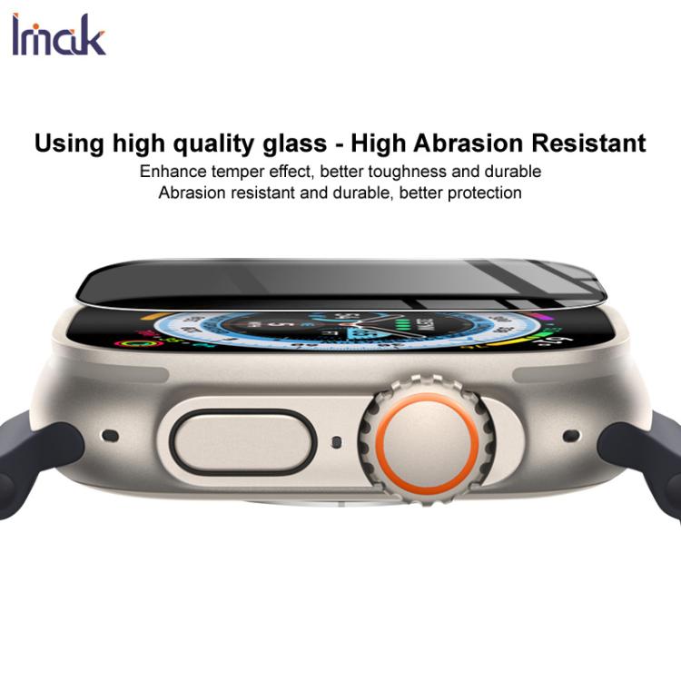 For Apple Watch Ultra 1/2/3 49mm imak HD Full Screen Privacy Tempered Glass Protective Film