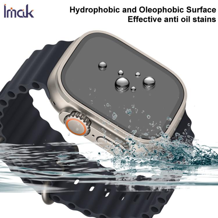 For Apple Watch Ultra 1/2/3 49mm imak HD Full Screen Privacy Tempered Glass Protective Film
