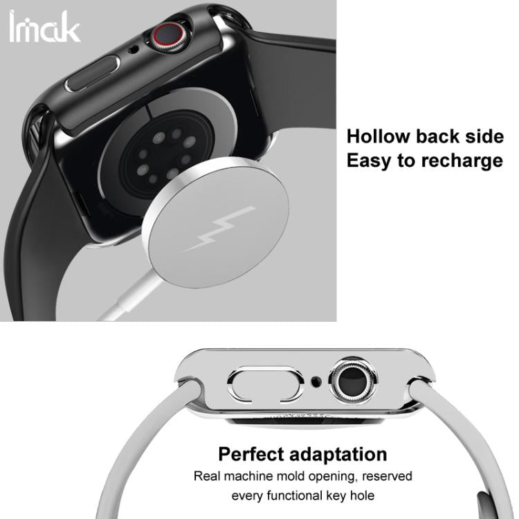 For Apple Watch SE 1/2/3/Series 4/5/6 40mm imak Integrated Case and Film with Silicone Strap
