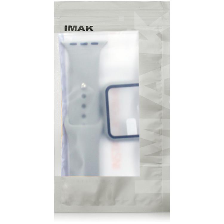 For Apple Watch SE 1/2/3/Series 4/5/6 44mm imak Integrated Case and Film with Silicone Strap