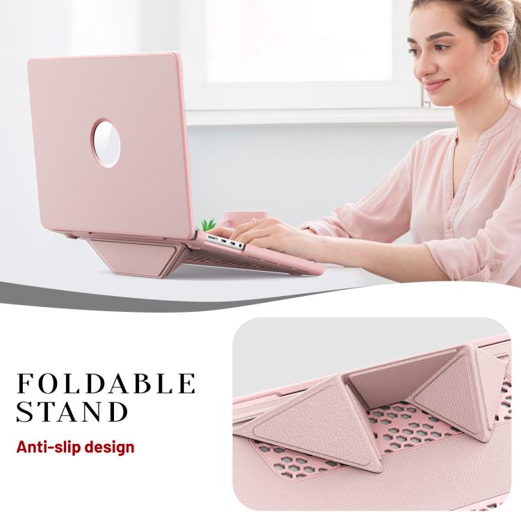 For MacBook Pro 14 inch A3185 / A3401 Business Pro Magnetic Holder Laptop Protective Case