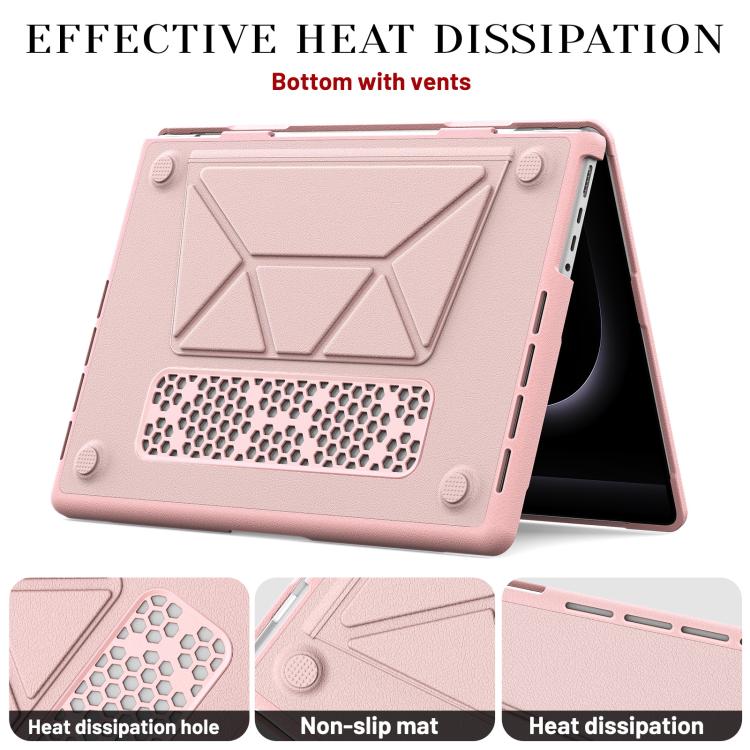 For MacBook Pro 14 inch A3185 / A3401 Business Pro Magnetic Holder Laptop Protective Case