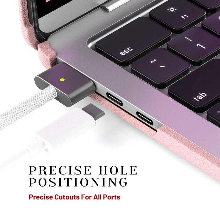 For MacBook Air 13.6 inch A3113 / A3240 Business Pro Magnetic Holder Laptop Protective Case