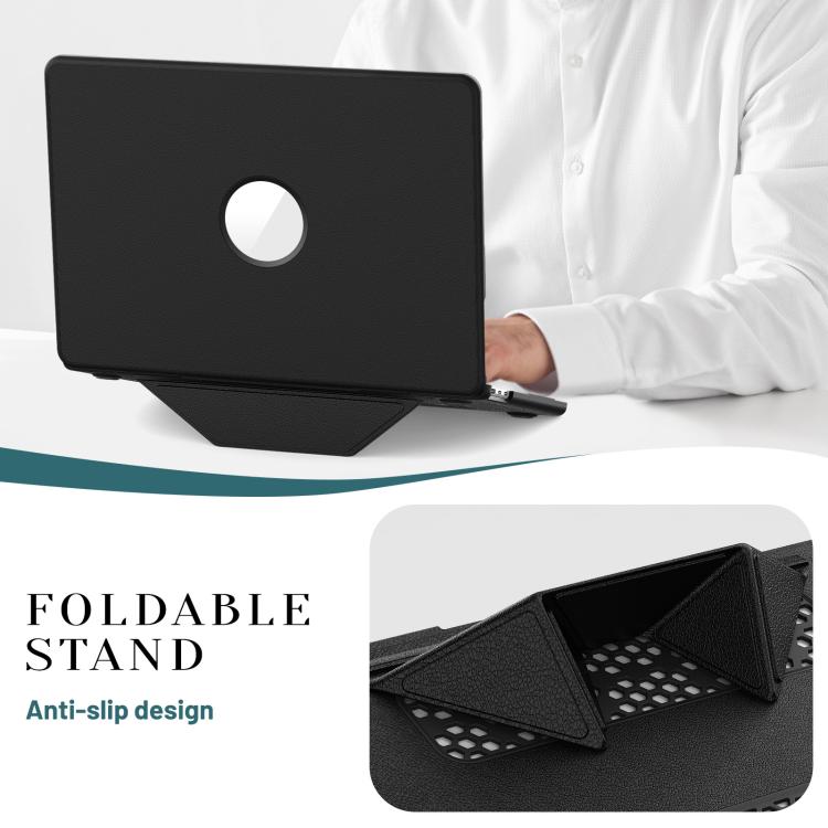 For MacBook Air 13.6 inch A3113 / A3240 Business Pro Magnetic Holder Laptop Protective Case