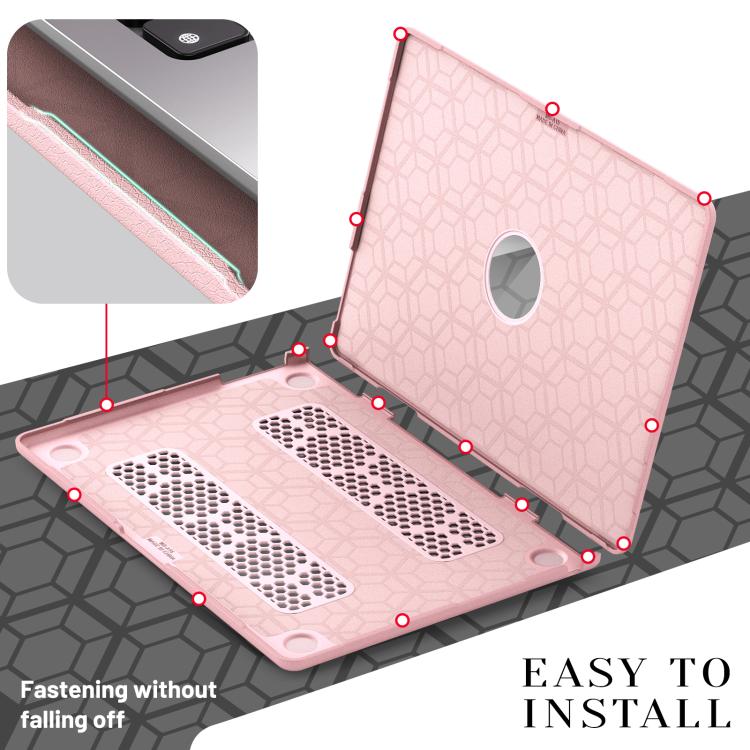 For MacBook Air 15.3 inch A3114 / A3241 Business Pro Magnetic Holder Laptop Protective Case