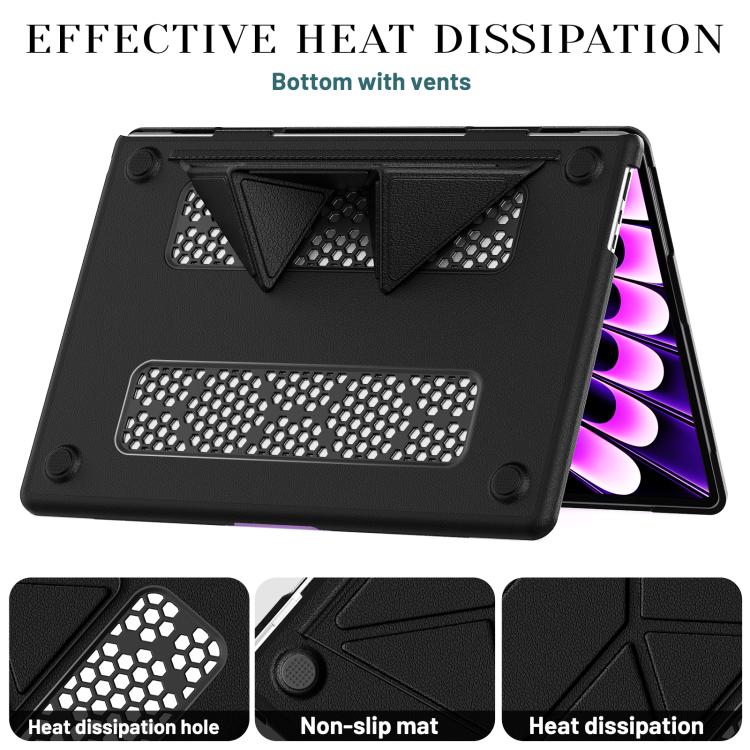 For MacBook Air 15.3 inch A3114 / A3241 Business Pro Magnetic Holder Laptop Protective Case