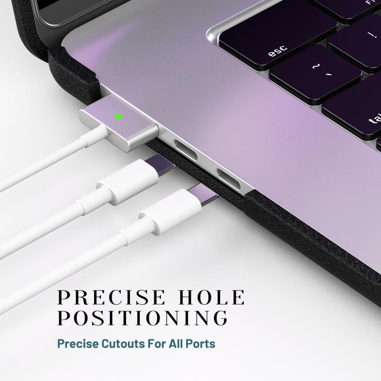 For MacBook Air 15.3 inch A3114 / A3241 Business Pro Magnetic Holder Laptop Protective Case