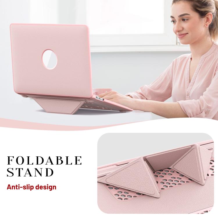 For MacBook Air 13.3 inch A2337 Business Pro Magnetic Holder Laptop Protective Case
