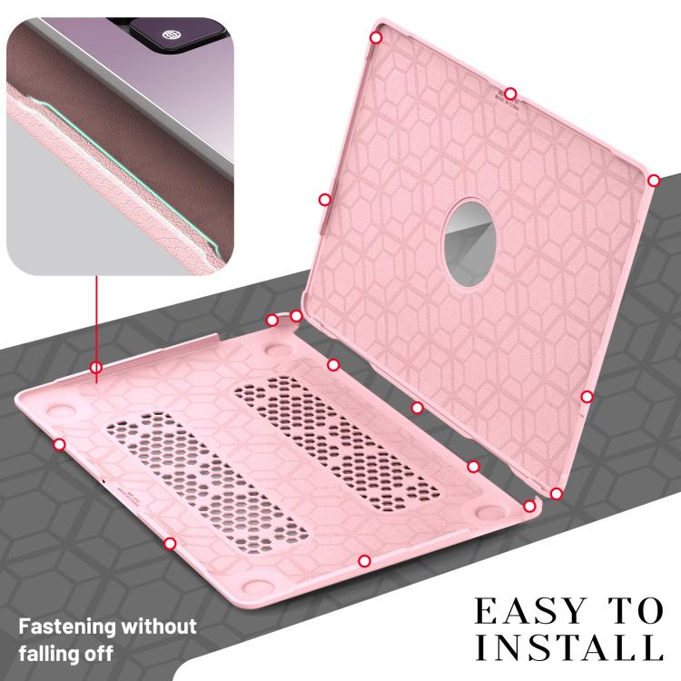 For MacBook Air 13.3 inch A2337 Business Pro Magnetic Holder Laptop Protective Case