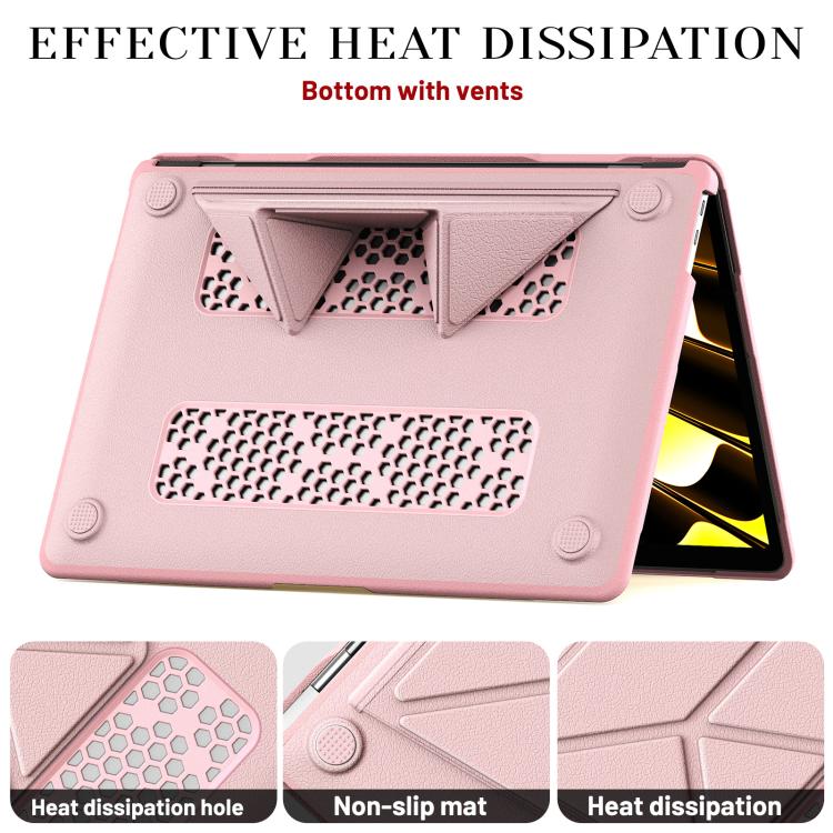 For MacBook Air 13.3 inch A2337 Business Pro Magnetic Holder Laptop Protective Case