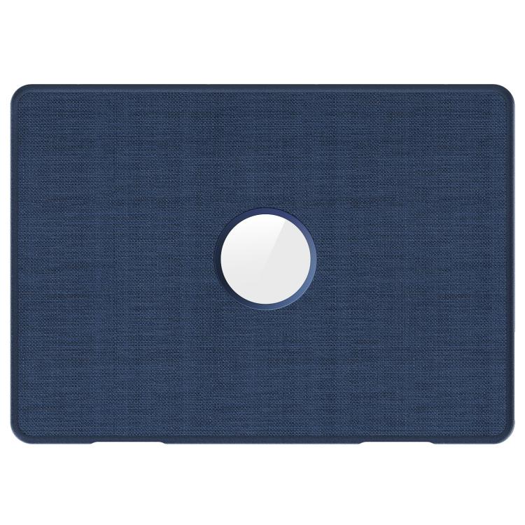 For MacBook Air 13.6 inch A3113 / A3240 Fabric Texture Pro Magnetic Holder Laptop Protective Case