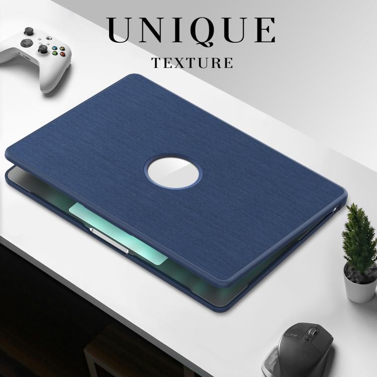 For MacBook Air 13.6 inch A3113 / A3240 Fabric Texture Pro Magnetic Holder Laptop Protective Case