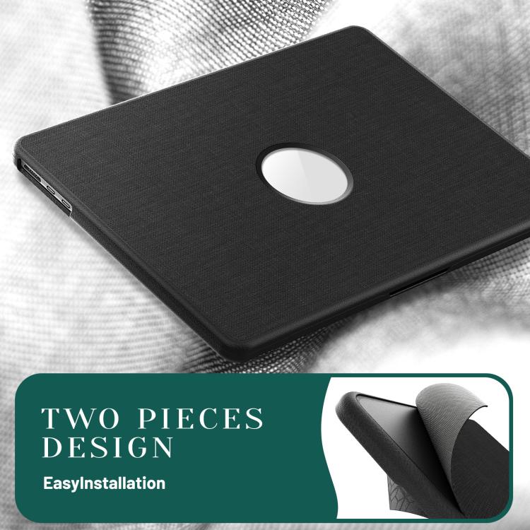 For MacBook Air 13.6 inch A3113 / A3240 Fabric Texture Pro Magnetic Holder Laptop Protective Case