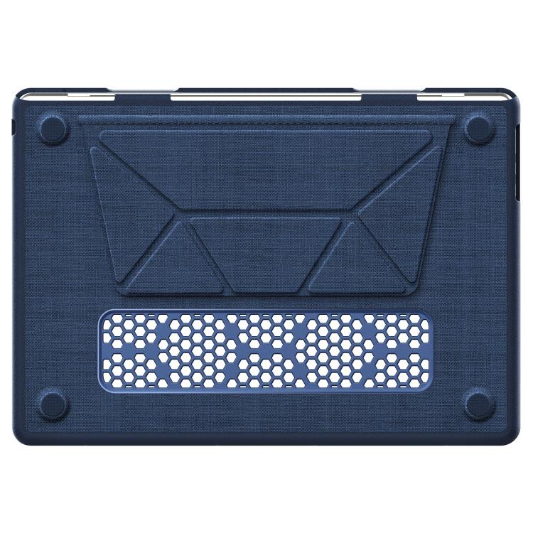 For MacBook Air 15.3 inch A3114 / A3241 Fabric Texture Pro Magnetic Holder Laptop Protective Case