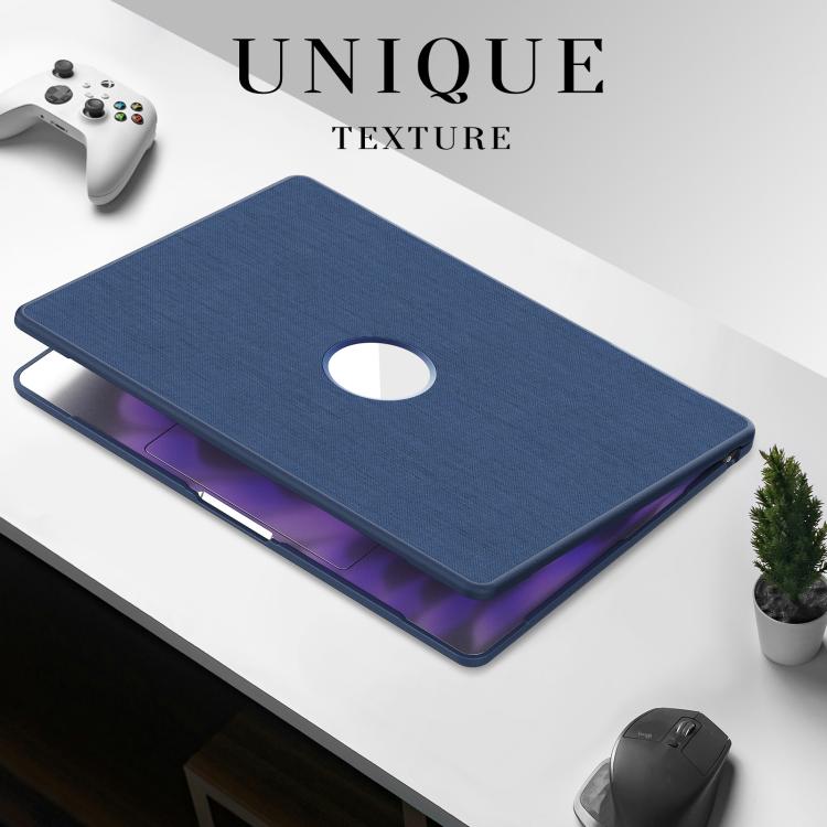For MacBook Air 15.3 inch A3114 / A3241 Fabric Texture Pro Magnetic Holder Laptop Protective Case
