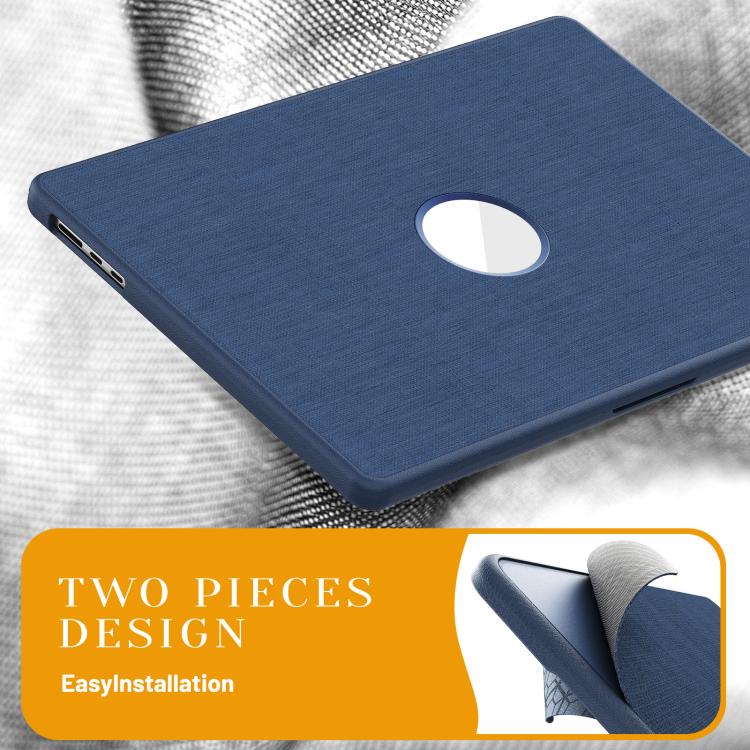 For MacBook Air 15.3 inch A3114 / A3241 Fabric Texture Pro Magnetic Holder Laptop Protective Case