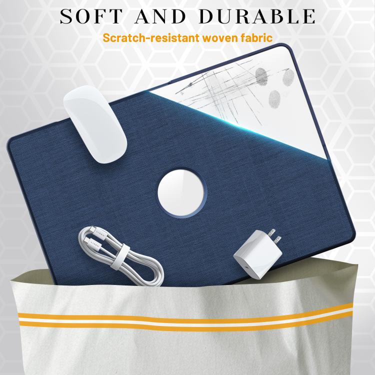 For MacBook Air 15.3 inch A3114 / A3241 Fabric Texture Pro Magnetic Holder Laptop Protective Case