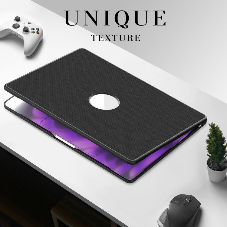For MacBook Air 15.3 inch A3114 / A3241 Fabric Texture Pro Magnetic Holder Laptop Protective Case