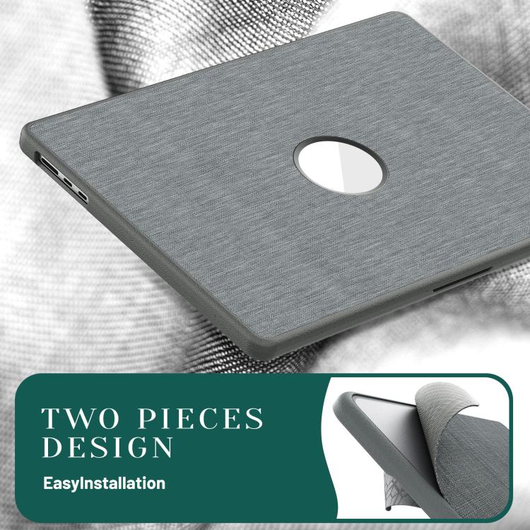 For MacBook Air 15.3 inch A3114 / A3241 Fabric Texture Pro Magnetic Holder Laptop Protective Case