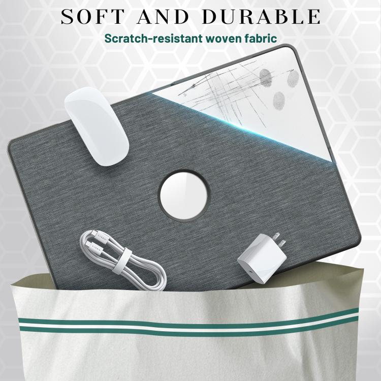 For MacBook Air 15.3 inch A3114 / A3241 Fabric Texture Pro Magnetic Holder Laptop Protective Case