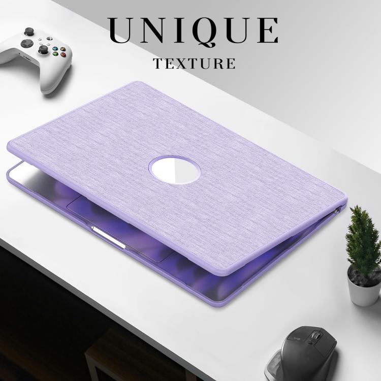 For MacBook Air 15.3 inch A3114 / A3241 Fabric Texture Pro Magnetic Holder Laptop Protective Case