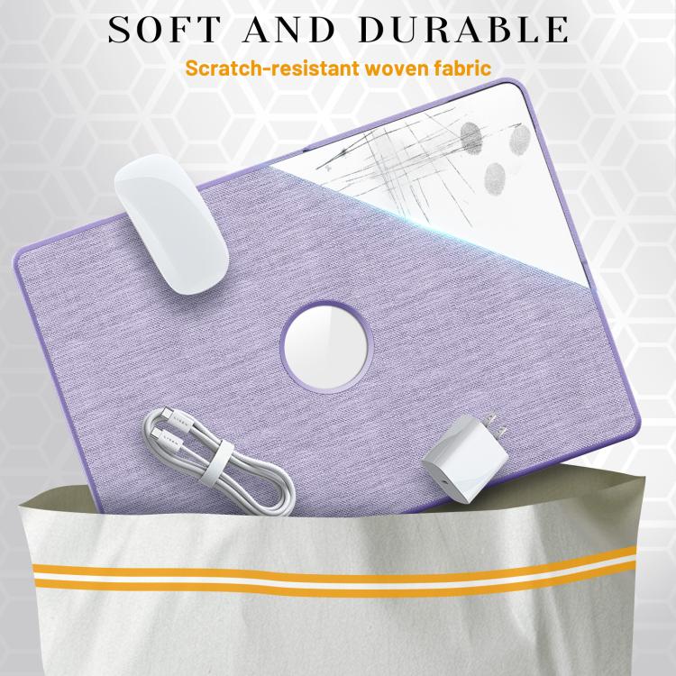 For MacBook Air 15.3 inch A3114 / A3241 Fabric Texture Pro Magnetic Holder Laptop Protective Case
