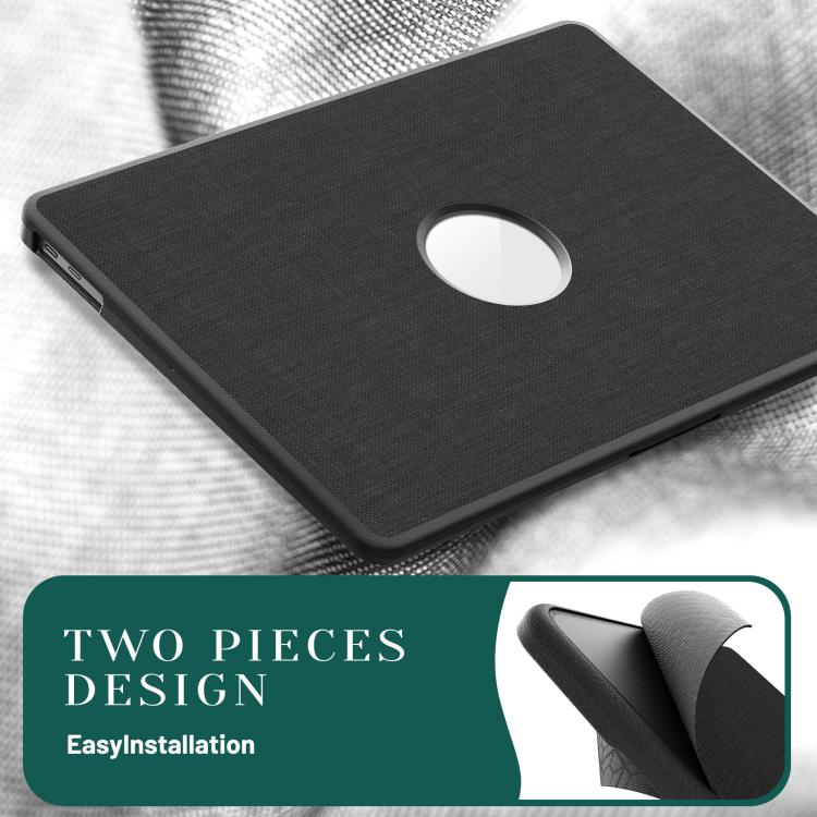 For MacBook Air 13.3 inch A2337 Fabric Texture Pro Magnetic Holder Laptop Protective Case