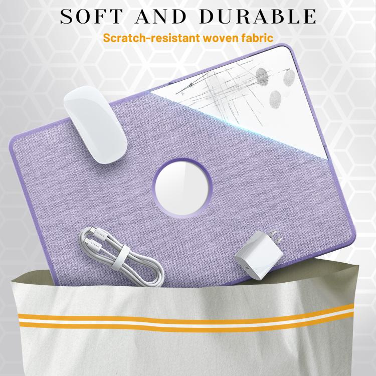 For MacBook Air 13.3 inch A2337 Fabric Texture Pro Magnetic Holder Laptop Protective Case