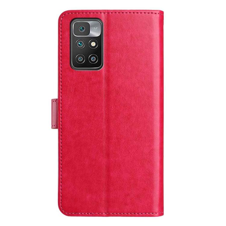 For Redmi 10 2022 Lambskin 8-card Slot Leather Phone Case