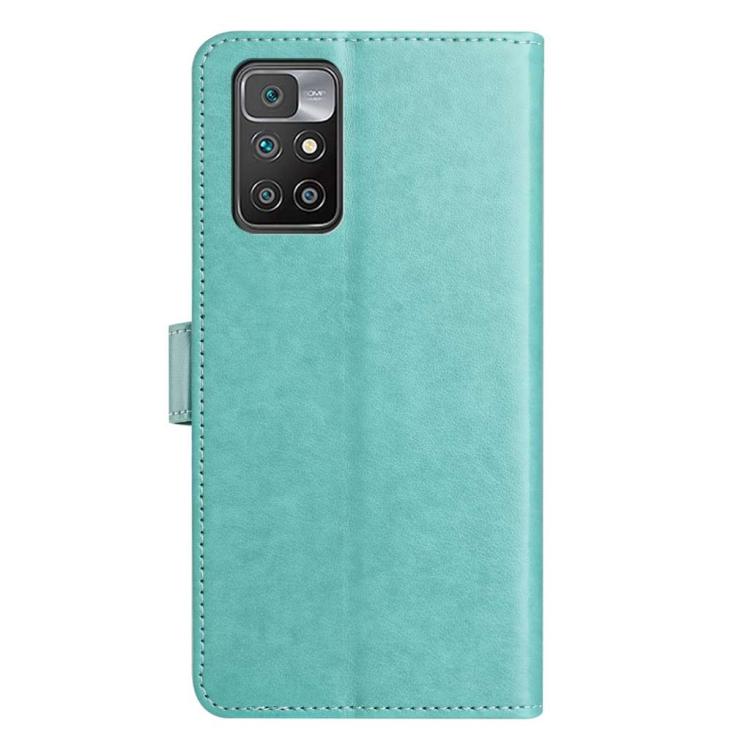 For Redmi 10 2022 Lambskin 8-card Slot Leather Phone Case